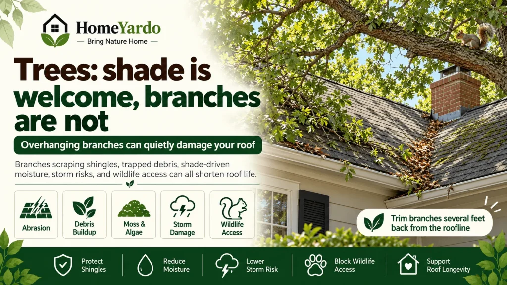 Trees: shade is welcome, branches are not