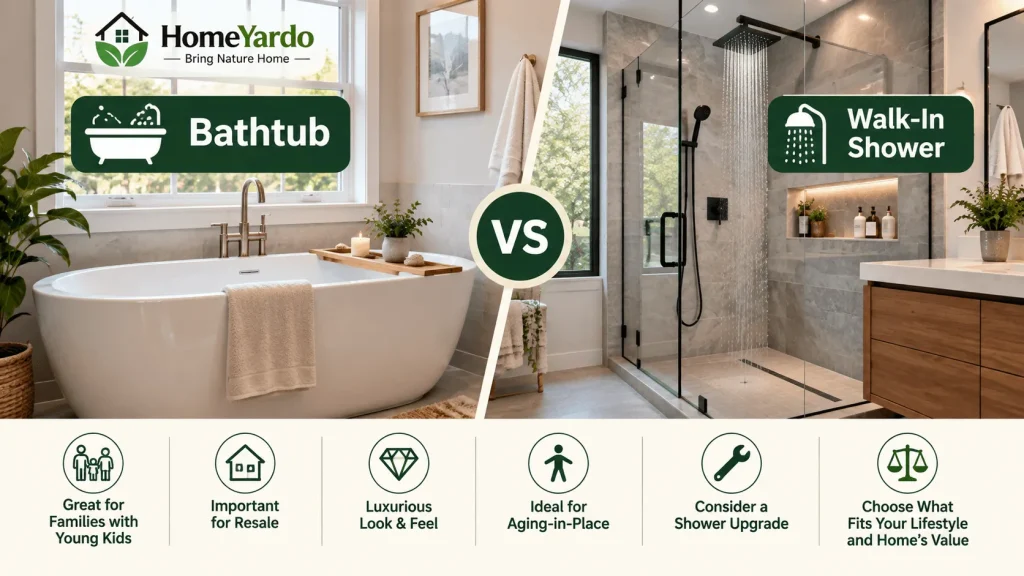Tub or walk-in shower