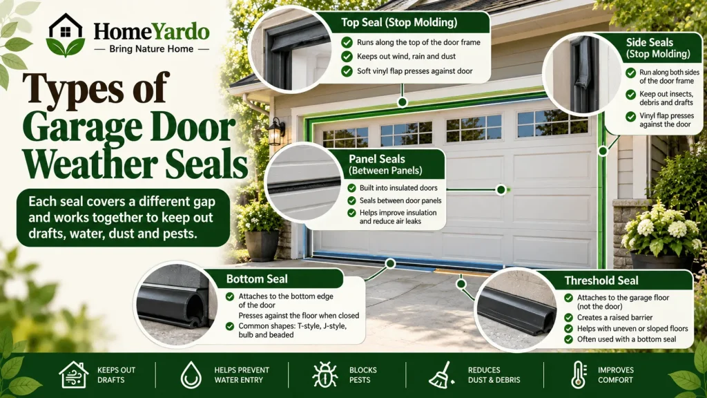 Types of Garage Door Weather Seals