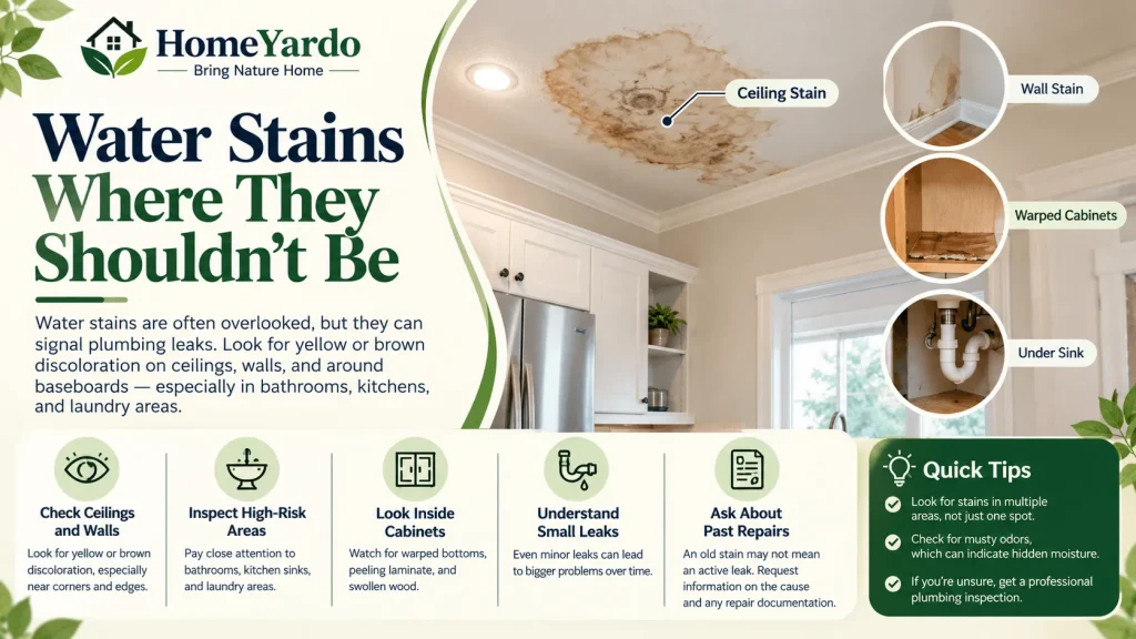 Water Stains Where They Shouldn't Be