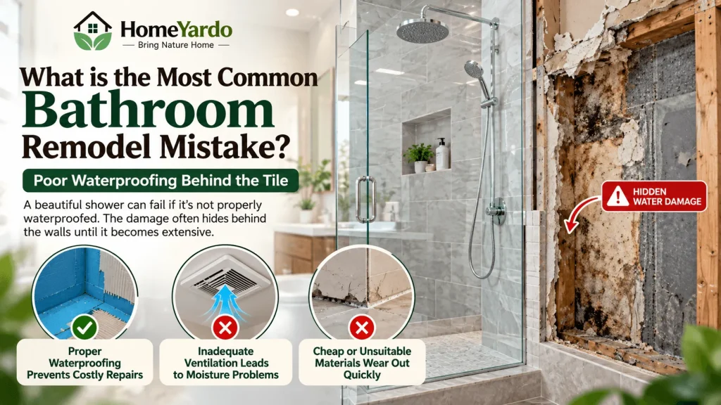 What is the most common bathroom remodel mistake