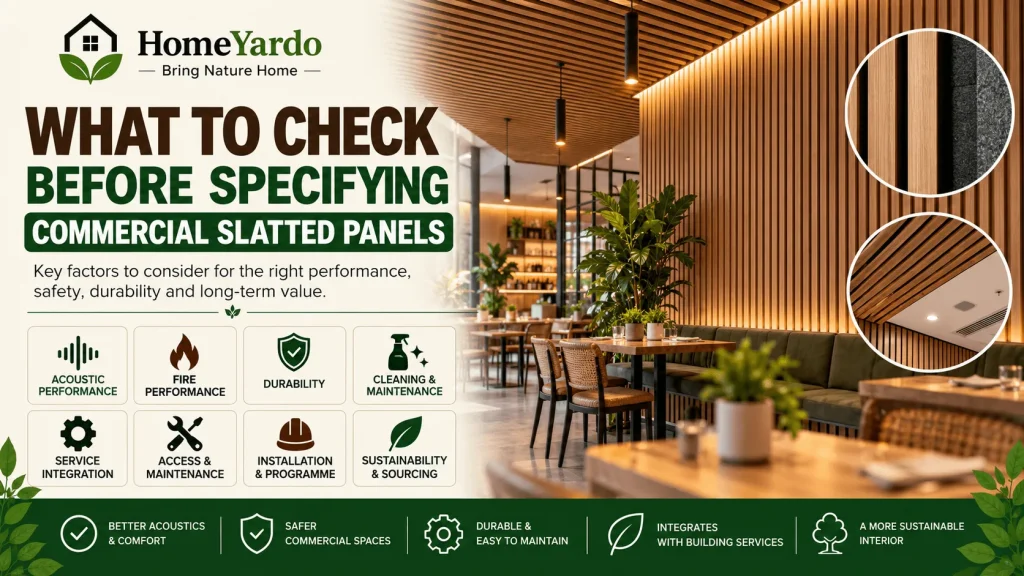 What to Check Before Specifying Commercial Slatted Panels