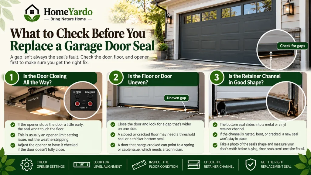 What to Check Before You Replace a Garage Door Seal