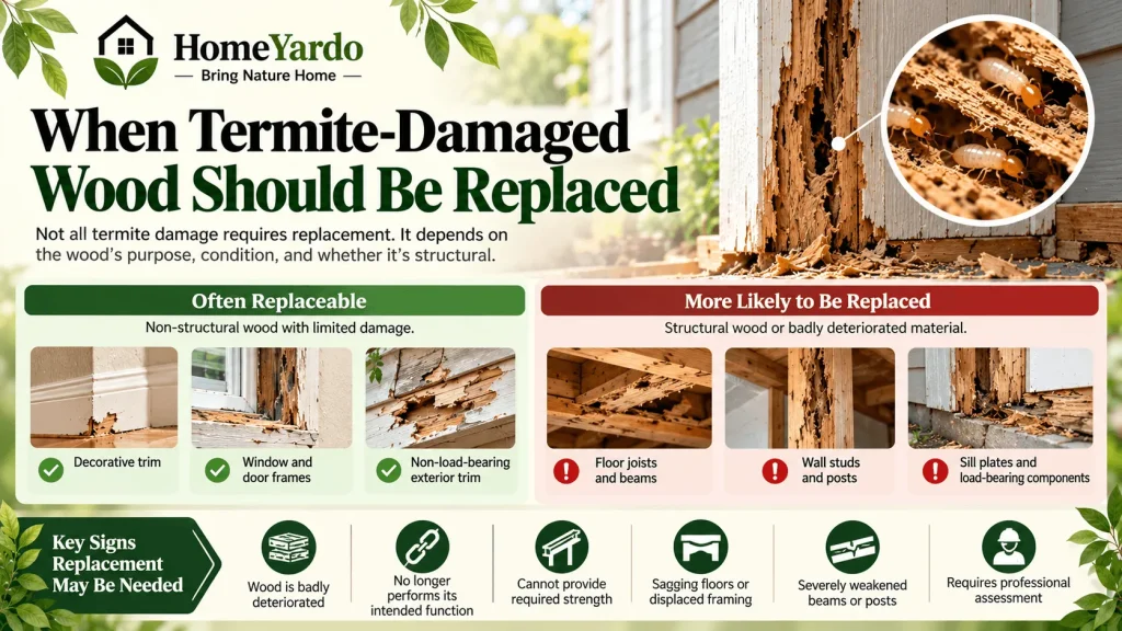When Termite-Damaged Wood Should Be Replaced