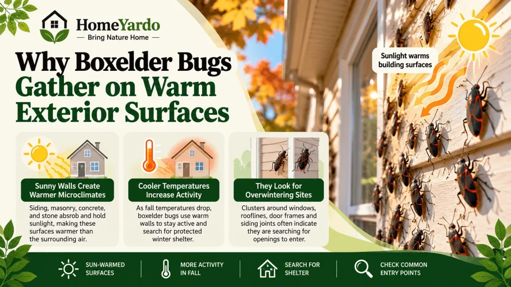 Why Boxelder Bugs Gather on Warm Exterior Surfaces