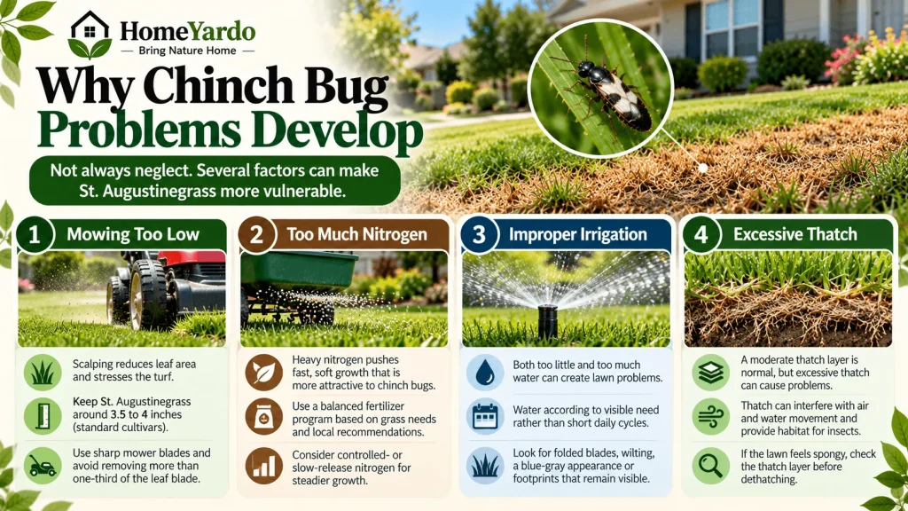 Why Chinch Bug Problems Develop