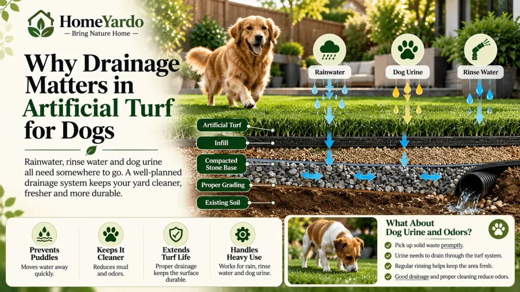 Why Drainage Matters in Artificial Turf for Dogs