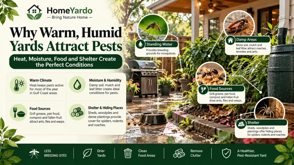Why Warm, Humid Yards Attract Pests