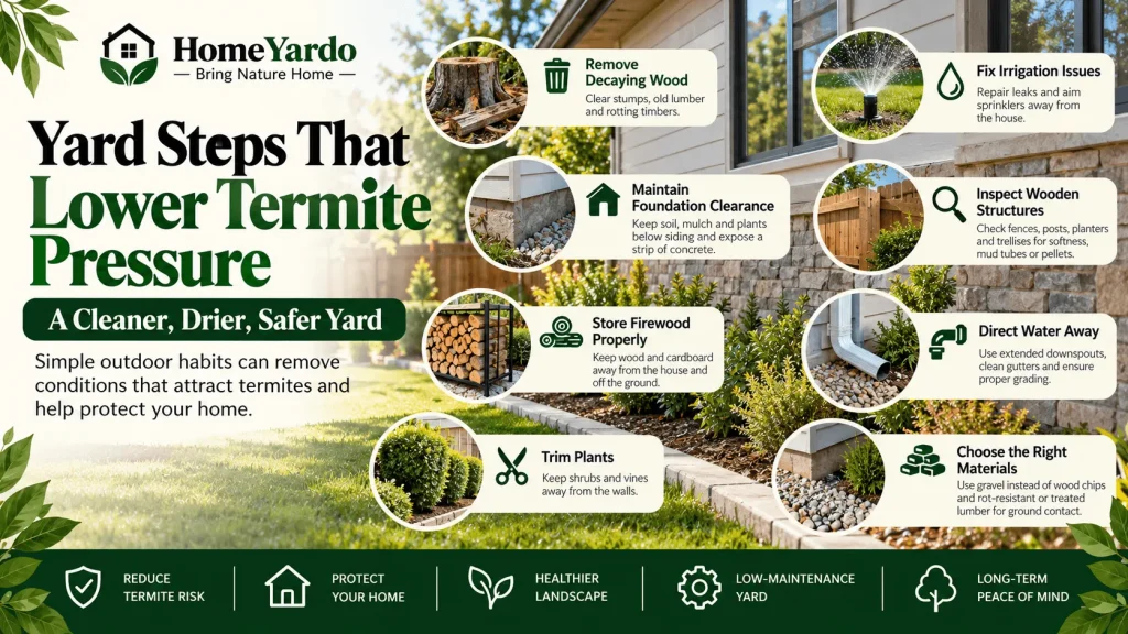 Yard Steps That Lower Termite Pressure