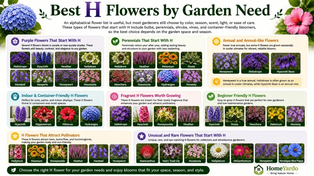 Best H flowers by garden