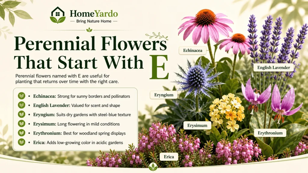 Perennial Flowers That Start With E