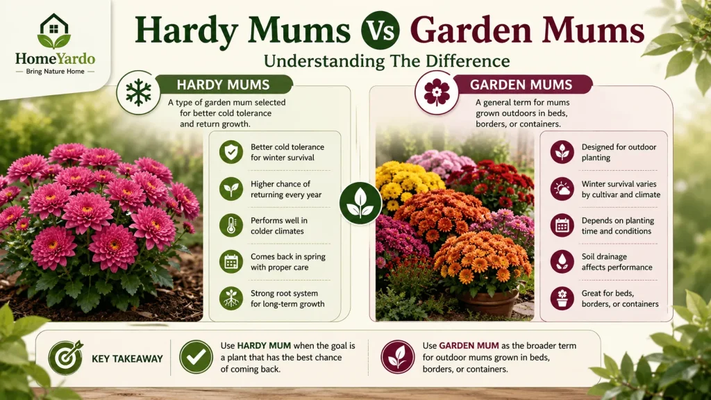 Hardy Mums Vs Garden Mums