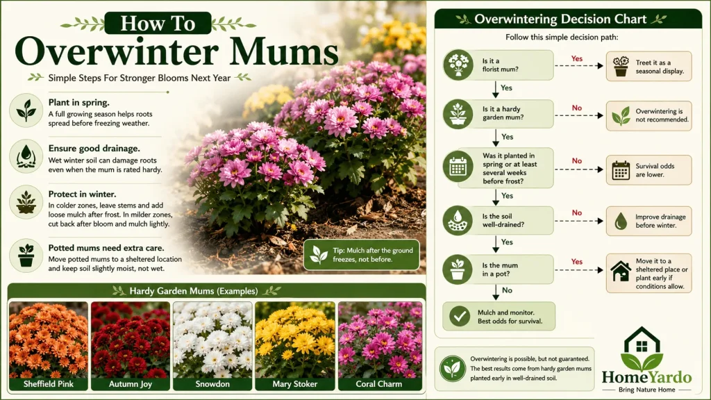 How To Overwinter Mums