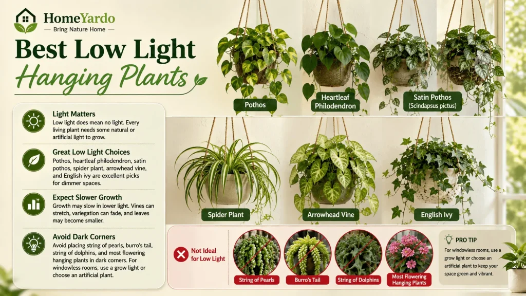 Best Low-Light Hanging Plants