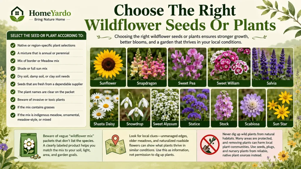 Choose The Right Wildflower Seeds Or Plants