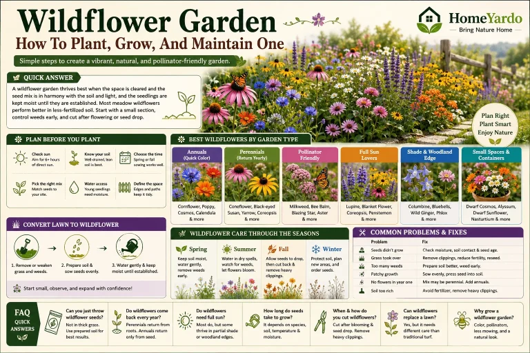 Wild flower Garden Planting And Care Guide