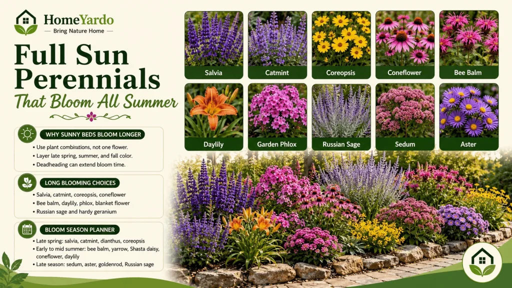 Full Sun Perennials That Bloom All Summer