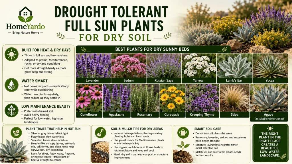 Drought Tolerant Full Sun Plants For Dry Soil