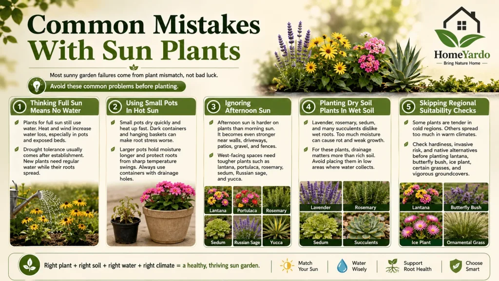 Common Mistakes With Sun Plants