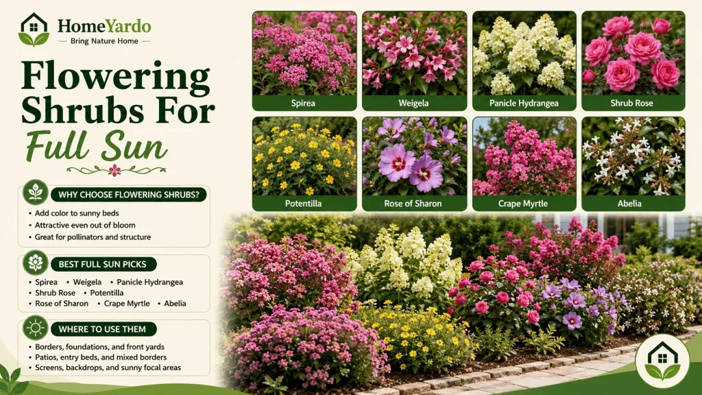 Flowering Shrubs For Full Sun