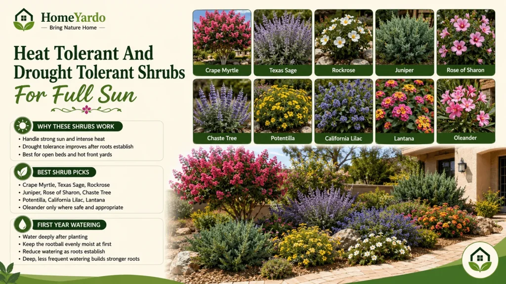 Heat Tolerant And Drought Tolerant Shrubs For Full Sun