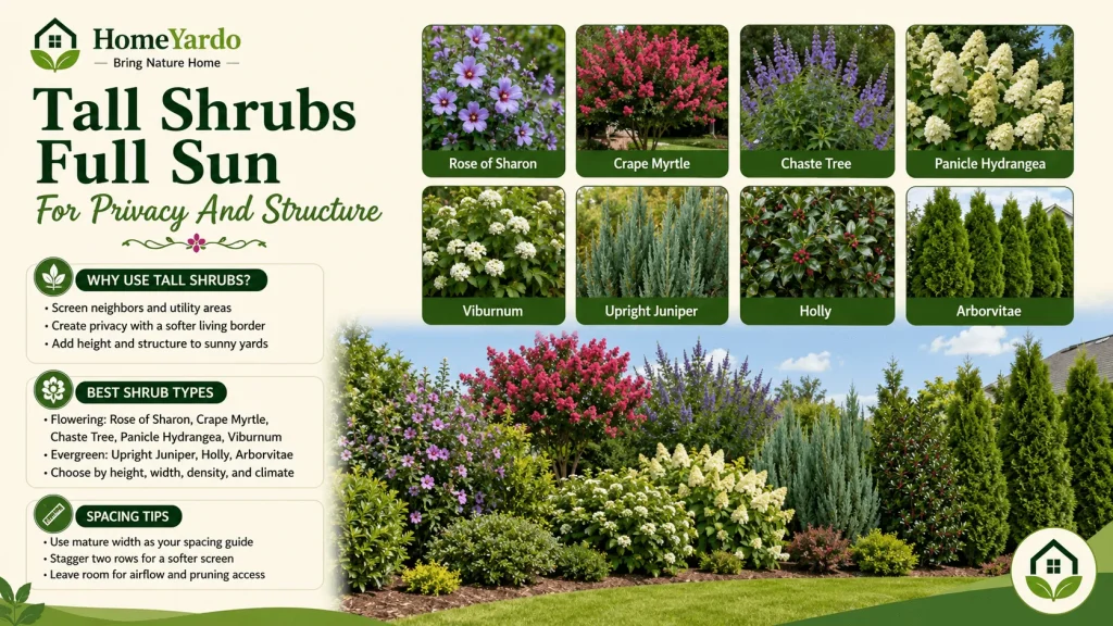Tall Shrubs Full Sun For Privacy And Structure