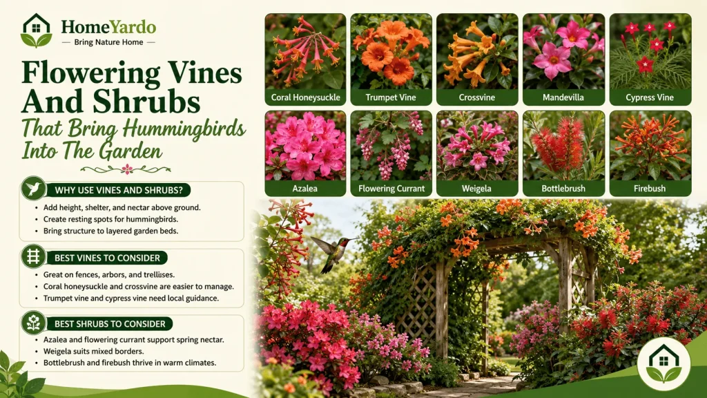 Flowering Vines And Shrubs That Bring Hummingbirds Into The Garden