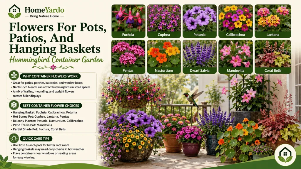 Flowers For Pots, Patios, And Hanging Baskets