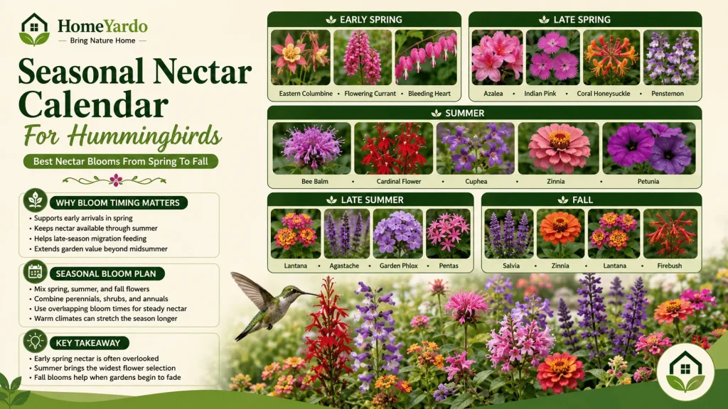Seasonal Nectar Calendar For Hummingbirds
