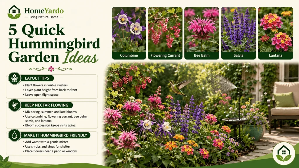 5 Quick Hummingbird Garden Ideas