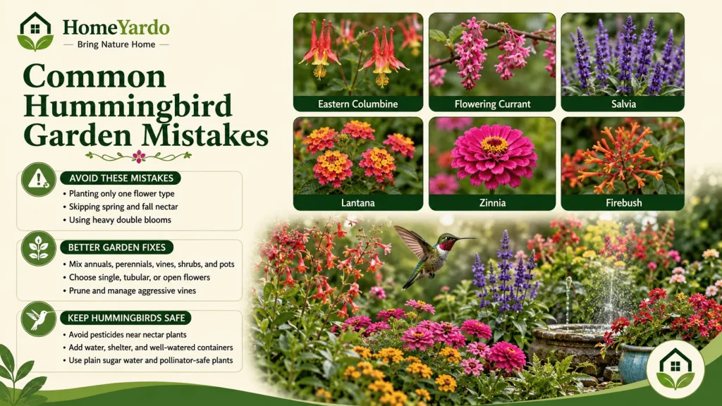 Common Hummingbird Garden Mistakes