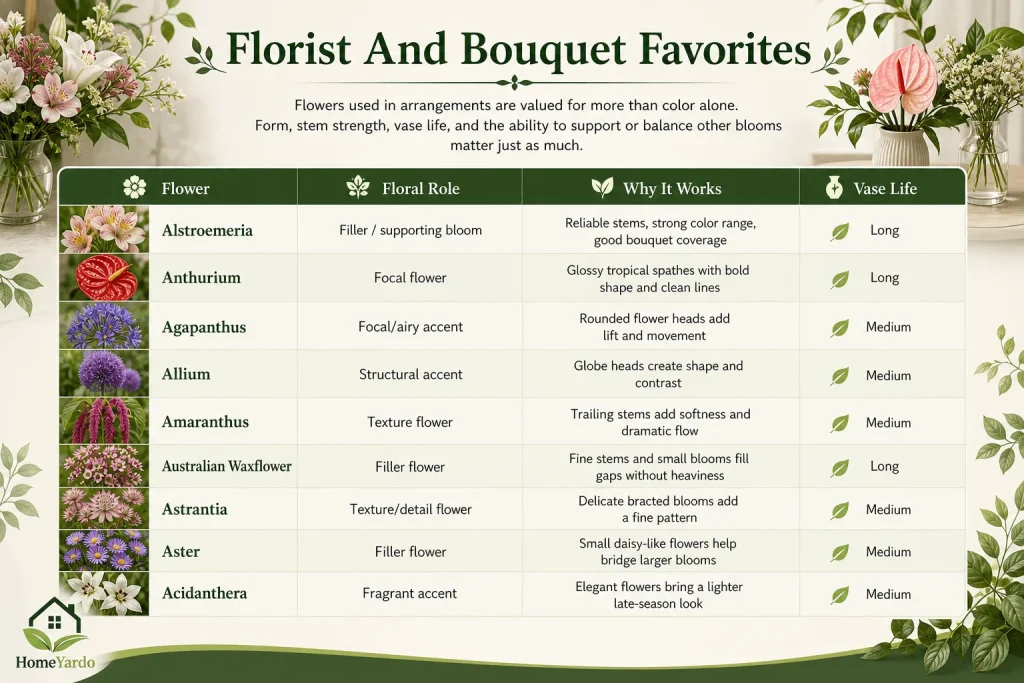Florist And Bouquet Favorites