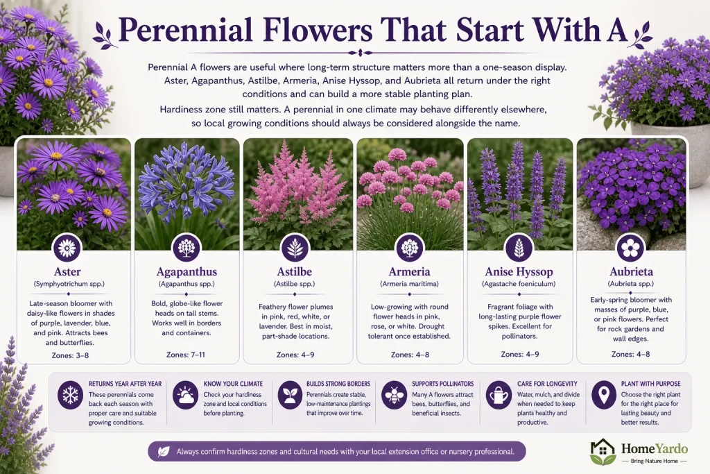 Perennial Flowers That Start With A