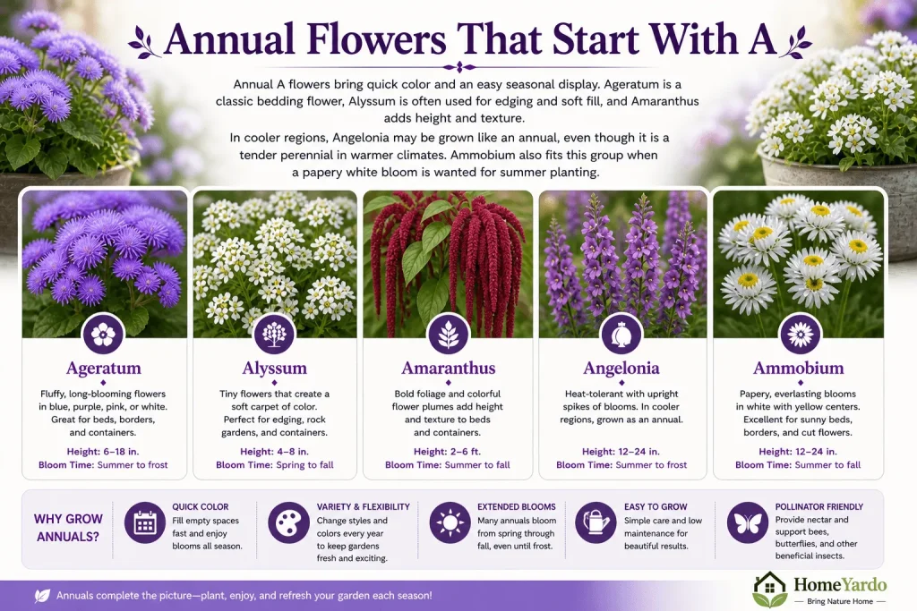 Annual Flowers That Start With A