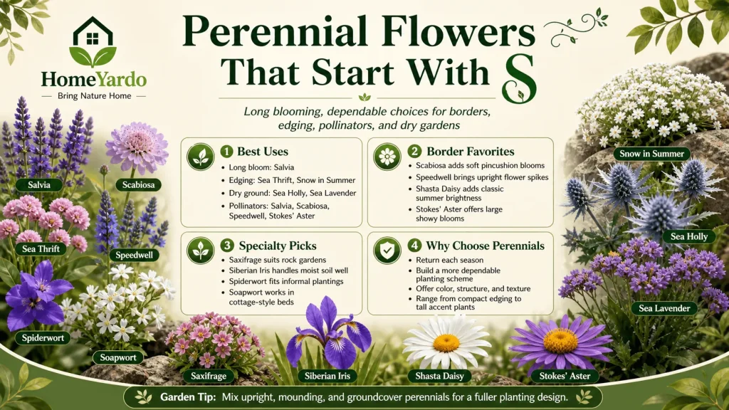 Perennial Flowers That Start With S