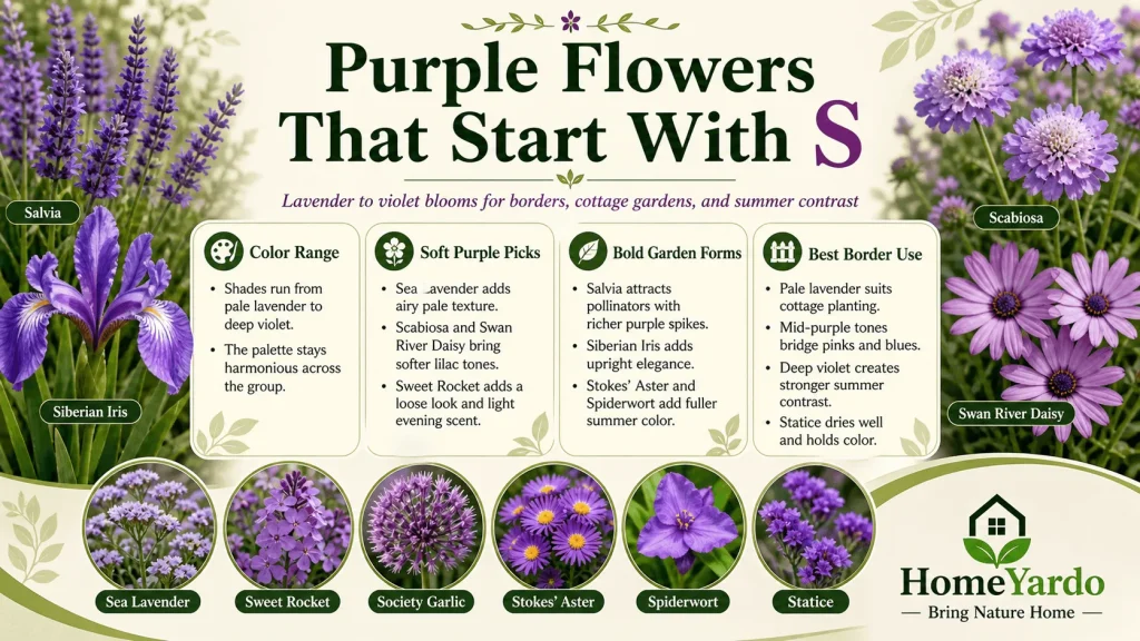 Purple Flowers That Start With S