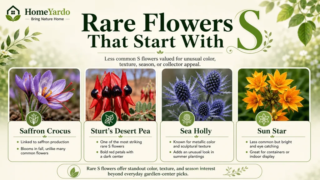 Rare Flowers That Start With S