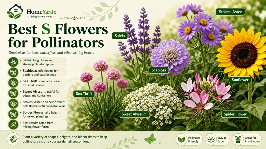 Best S Flowers for Pollinators