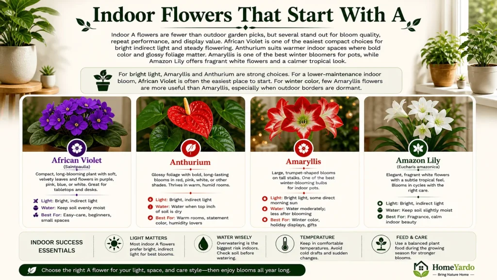 Indoor Flowers That Start With A