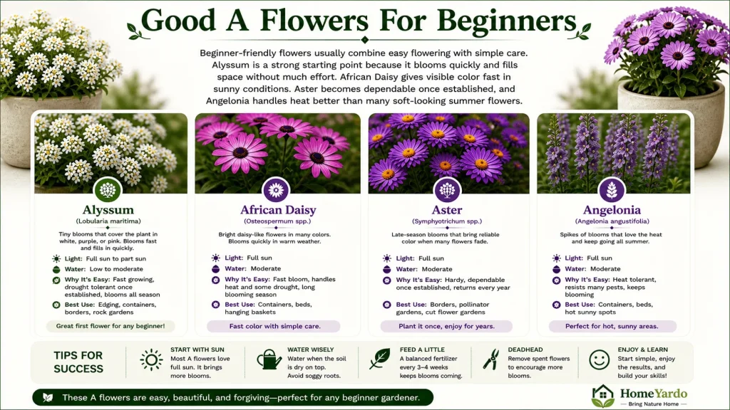 Good A Flowers For Beginners