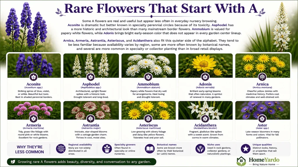 Rare Flowers That Start With A