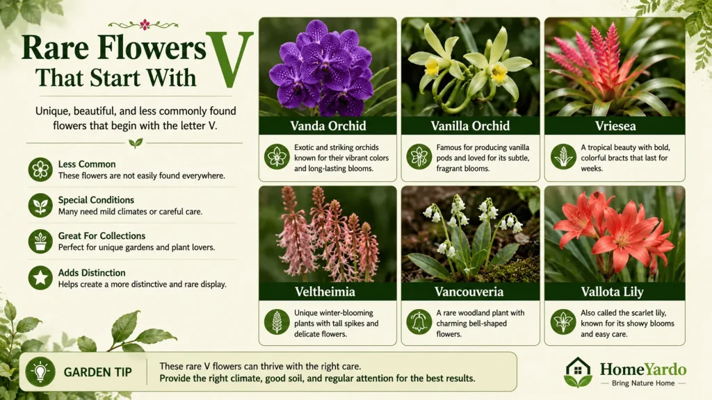 Rare Flower that start with V