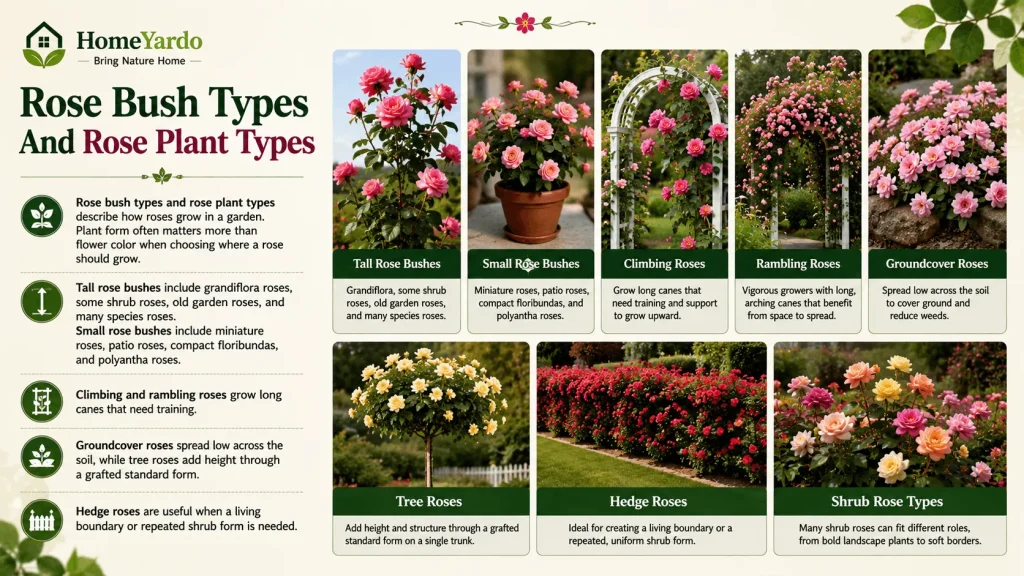 Rose Bush Types and rose plants types