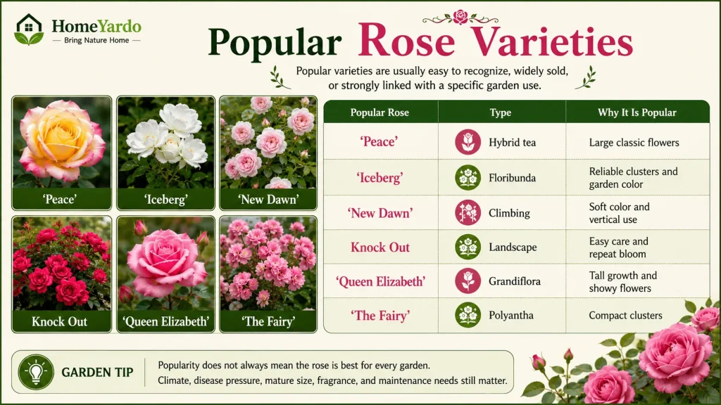 Poppular Rose Varieties