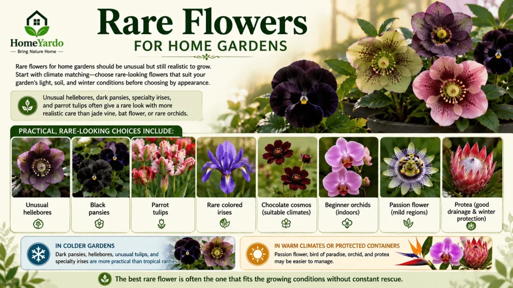 Rare Flowers for Home gardens