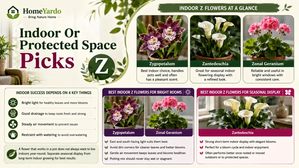 Indoor or protected space picks