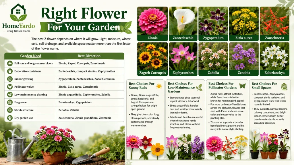 Flowers for garden use