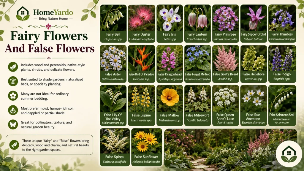 fairy and false flowers