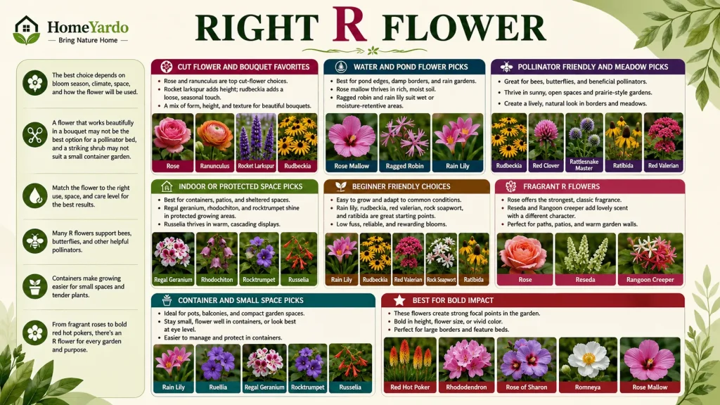 Right R flowers
