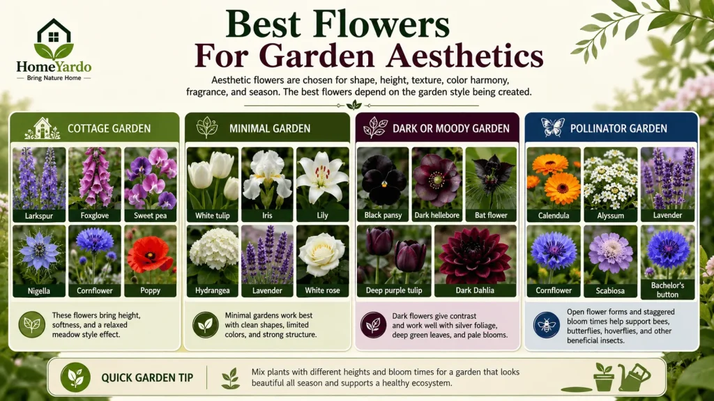 Best Flowers for garden asthetic